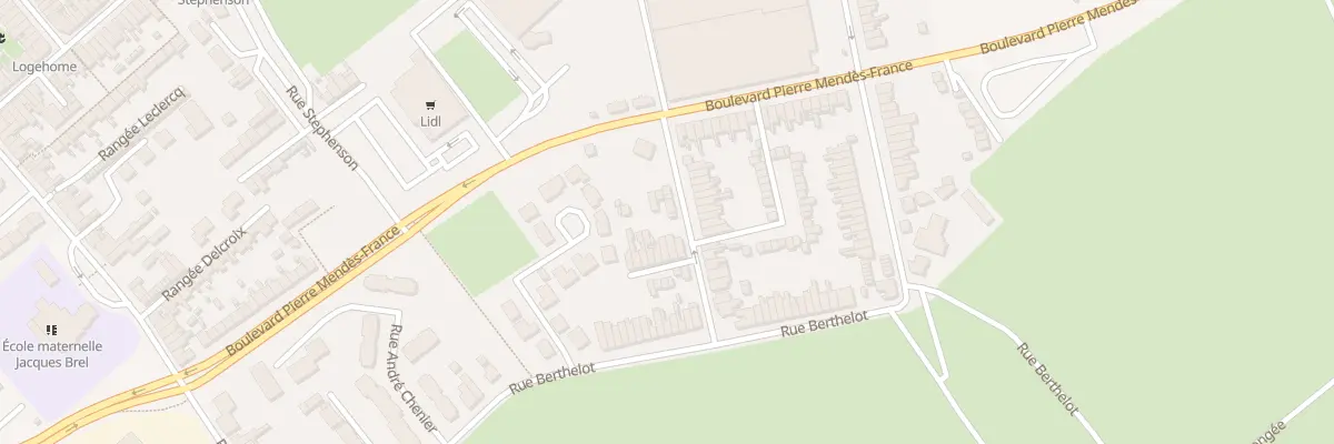 Plan du 16B Rue Caporal J Leclercq à Wattrelos