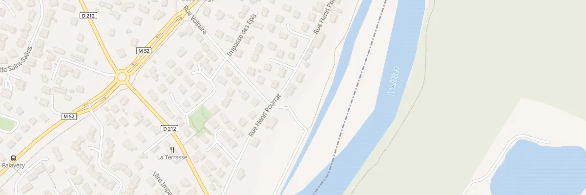 Plan du 12 Rue Henri Pourrat à Cournon-d’Auvergne