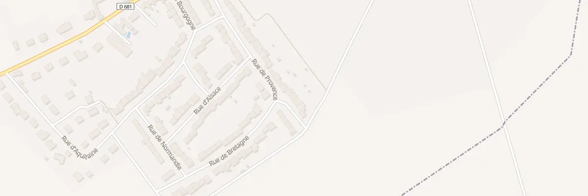 Plan du 44 Rue de Provence à Holnon