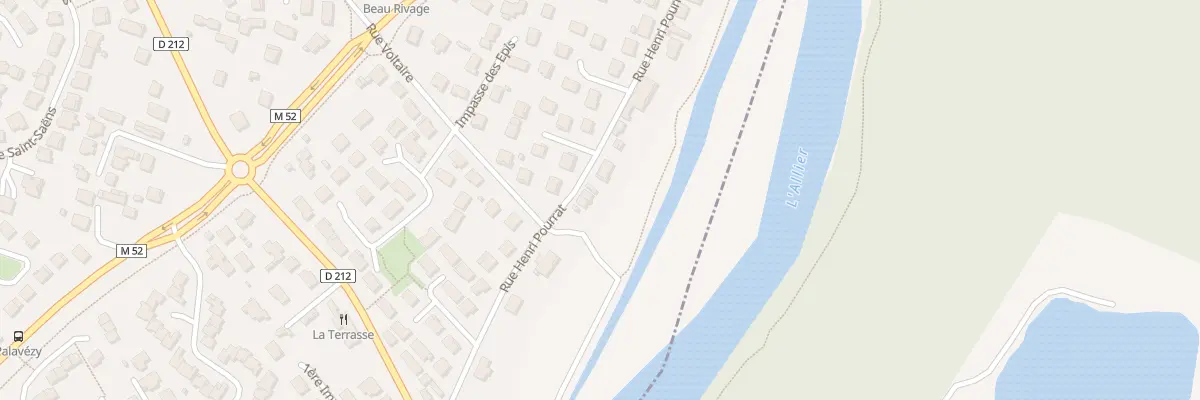 Plan du 14 Rue Henri Pourrat à Cournon-d’Auvergne