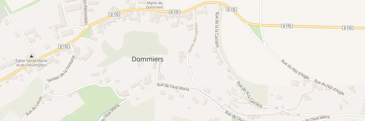 Plan du 7 Sen des Vaches à Dommiers