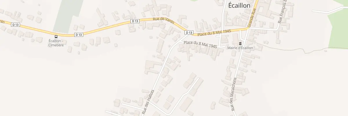 Plan du 1 Rue des Hallots à Écaillon