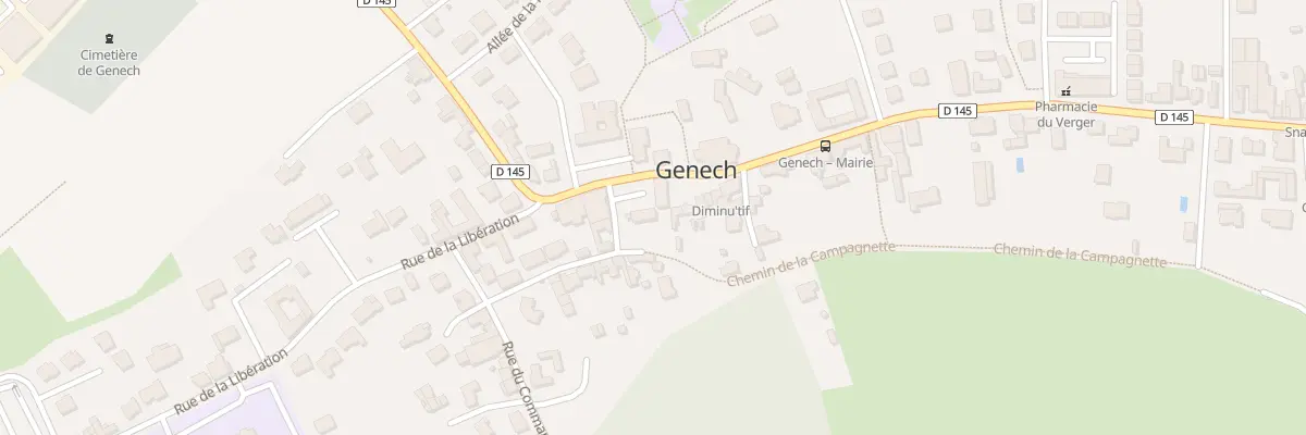 Plan du 950 Rue de la Libération à Genech