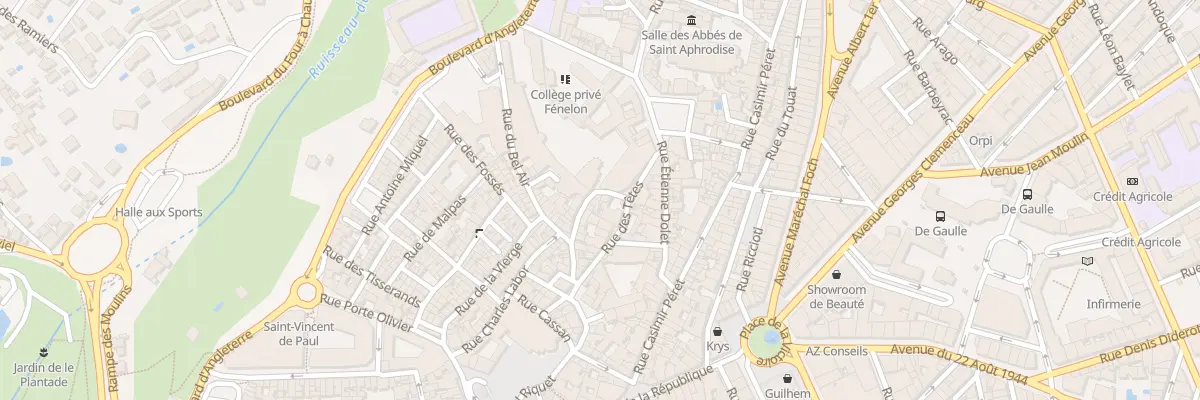 Plan du 18 Rue Sainte-Claire à Béziers