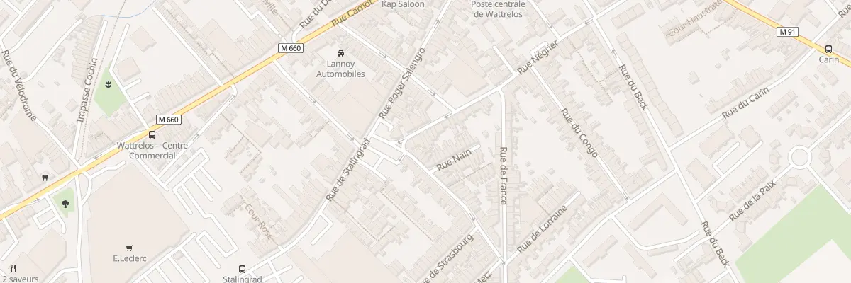 Plan du 83B Rue Négrier à Wattrelos