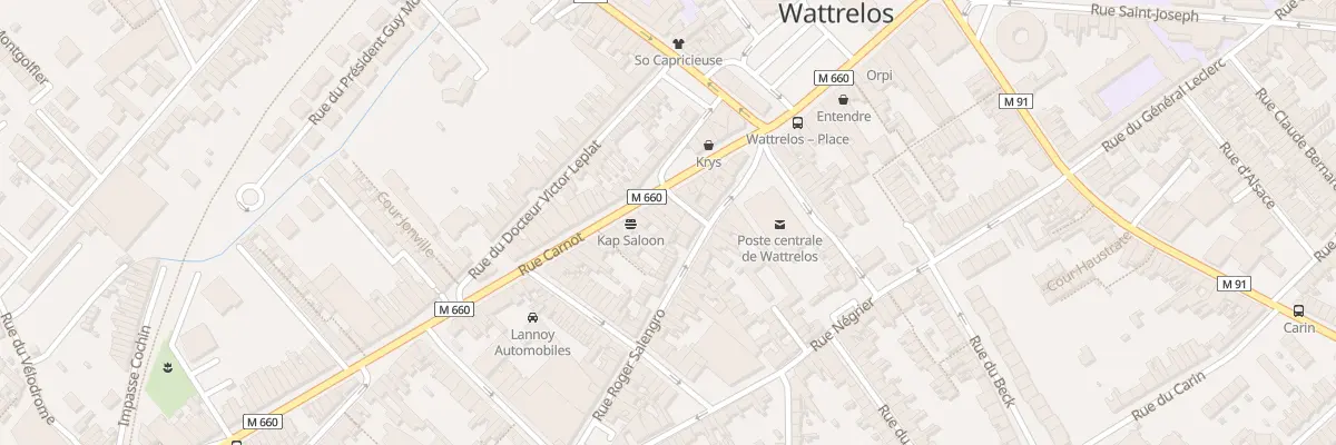 Plan du 19 Rue Carnot à Wattrelos