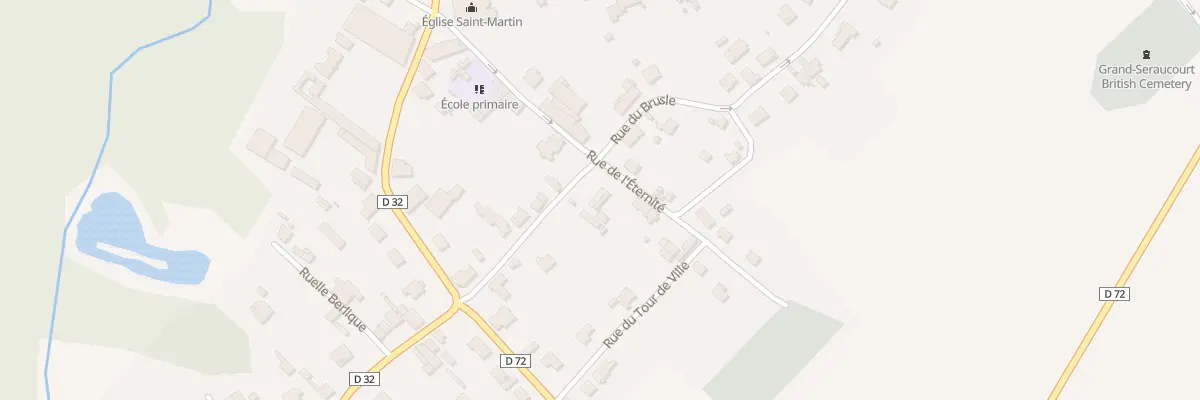 Plan du 11 Rue du Brusle à Seraucourt-le-Grand