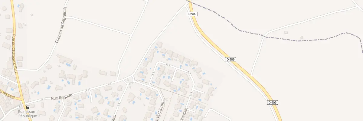 Plan du 34 Rue de la Verdale à Puimisson