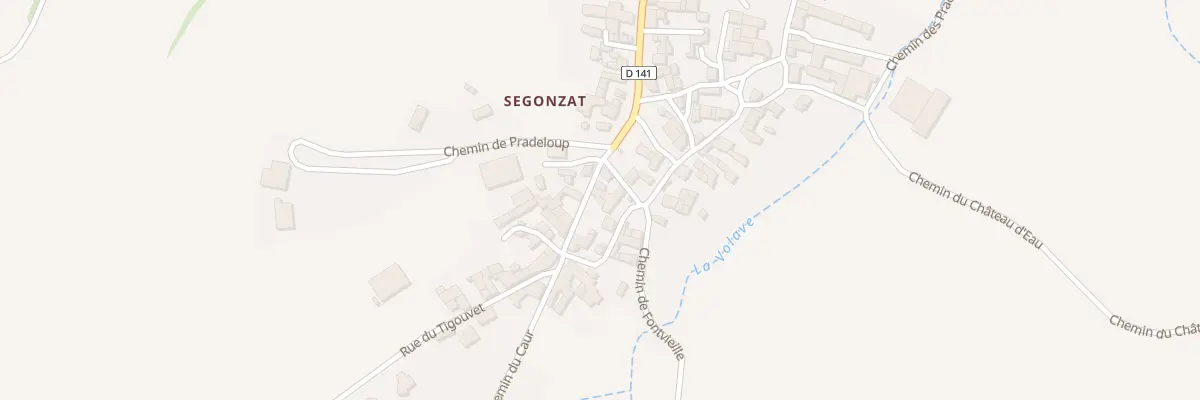 Plan du 5014 Grand Rue Segonzat à Saint-Gervazy