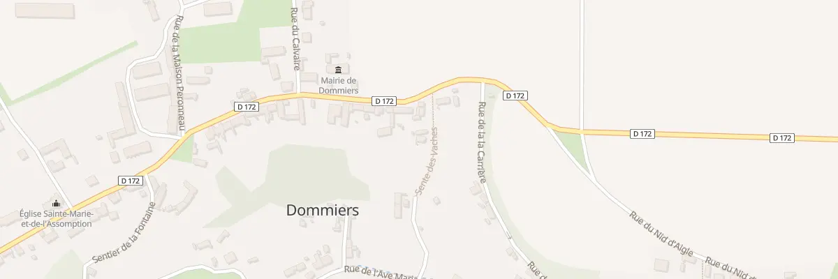 Plan du 15 Sen des Vaches à Dommiers