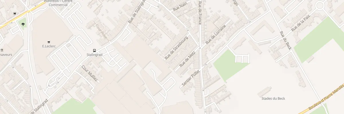 Plan du 23 Rue de Strasbourg à Wattrelos