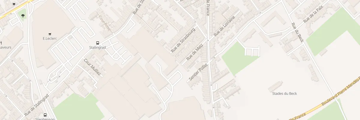 Plan du 28 Rue de Metz à Wattrelos