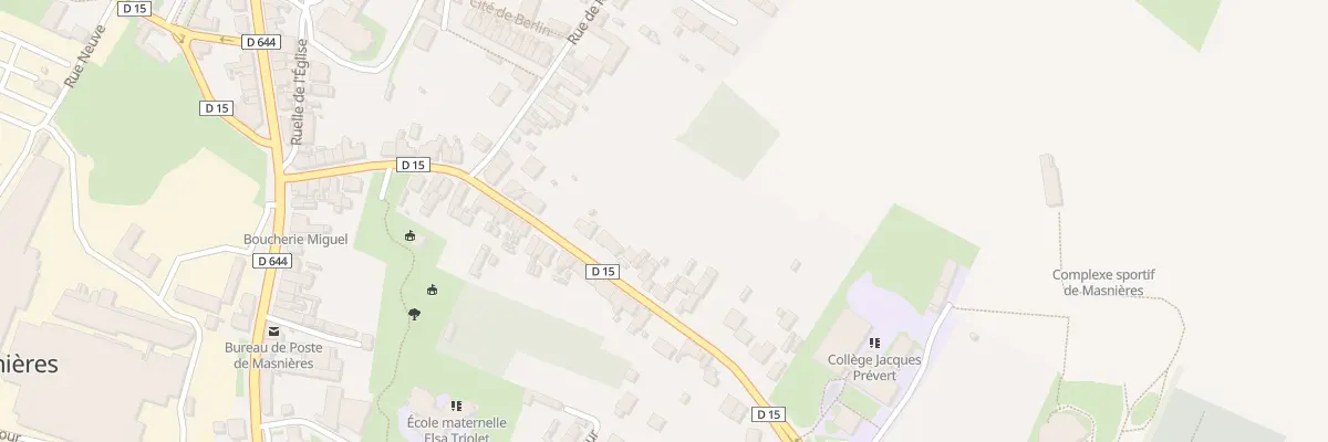 Plan du 25B Rue de Crèvecoeur à Masnières