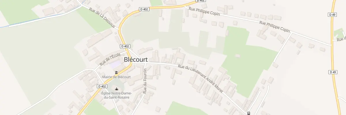 Plan du 7 Rue Andre Moret à Blécourt