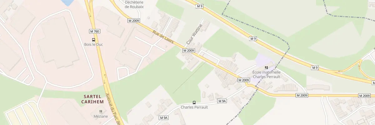 Plan du 160 Rue de Leers à Roubaix