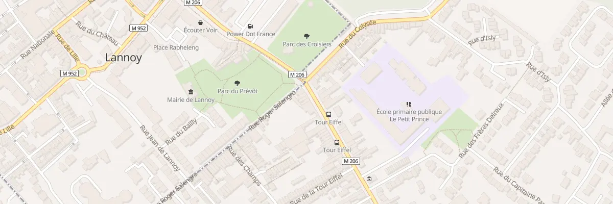 Plan du 8 Rue Gal Leclerc à Lys-lez-Lannoy