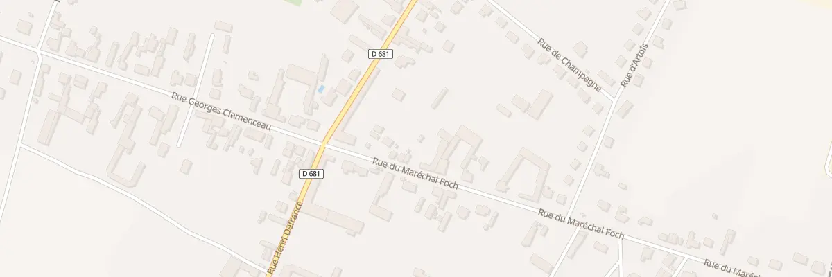 Plan du 6 Rue du Mal Foch à Holnon