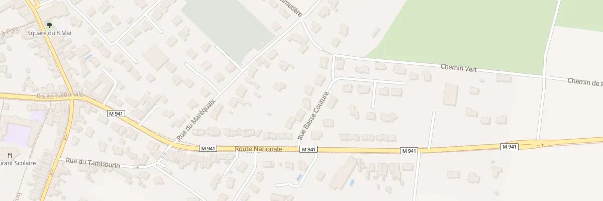 Plan du 9 Rue de la Basse Couture à Chéreng