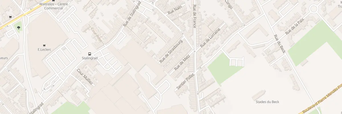 Plan du 17 Rue de Strasbourg à Wattrelos