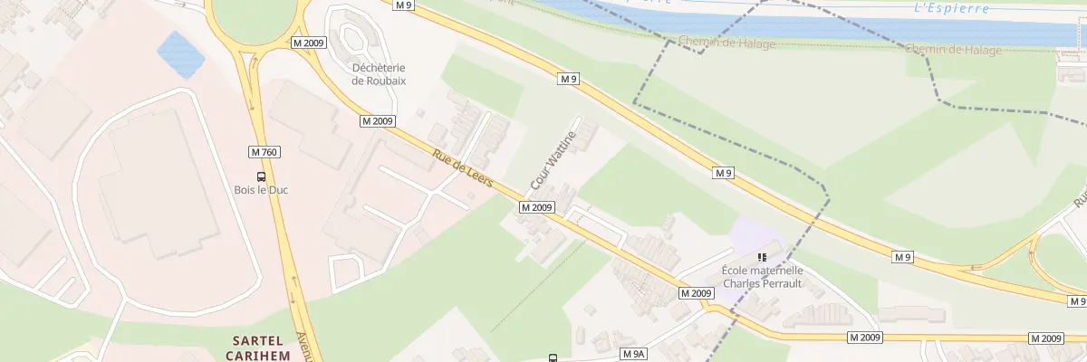 Plan du 185 Rue de Leers à Roubaix