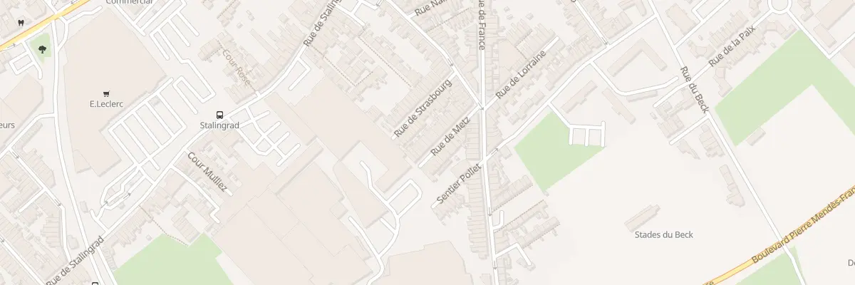 Plan du 20 Rue de Metz à Wattrelos