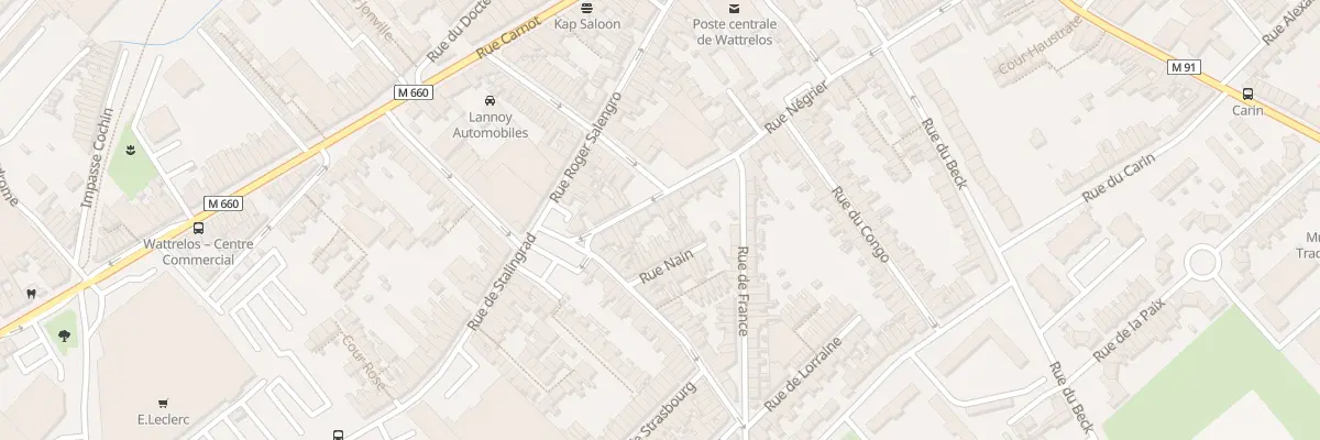 Plan du 77 Rue Négrier à Wattrelos