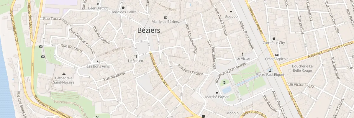 Plan du 8 Rue de la Citadelle à Béziers