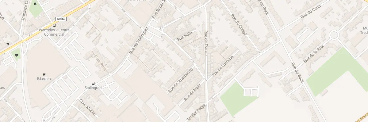 Plan du 20 Rue Gabriel Péri à Wattrelos