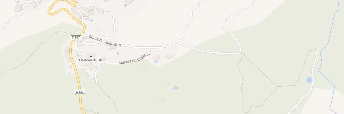 Plan du 14 Rte Valquieres à Lunas-les-Châteaux