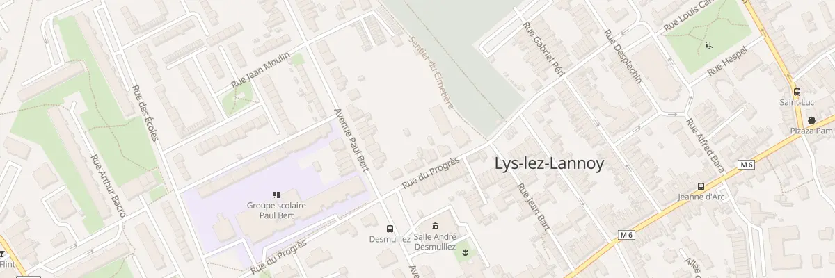 Plan du 6 Rue du Progrès à Lys-lez-Lannoy