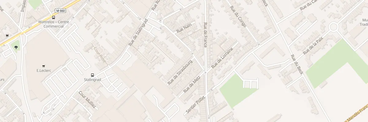 Plan du 4 Rue de Strasbourg à Wattrelos