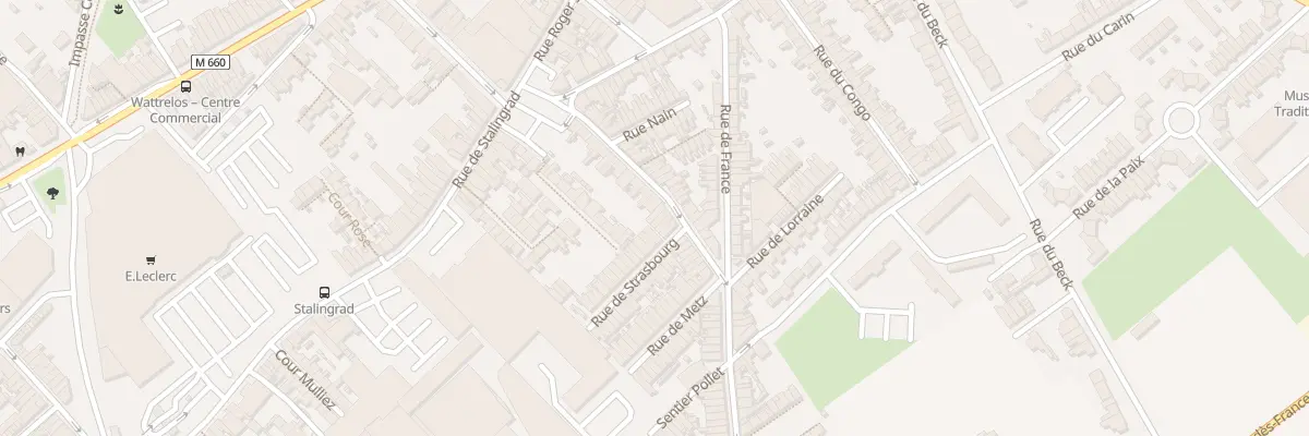 Plan du 22 Rue Gabriel Péri à Wattrelos