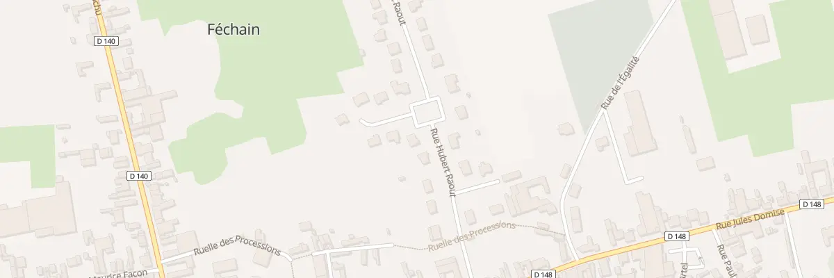 Plan du 9 Rue Hubert Raout à Féchain