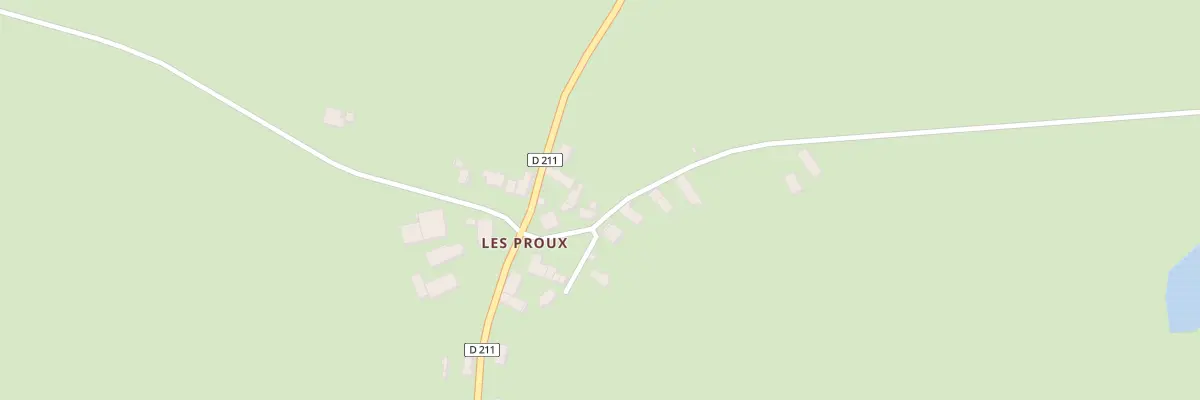 Plan du 293 Les Proux à Mézilles