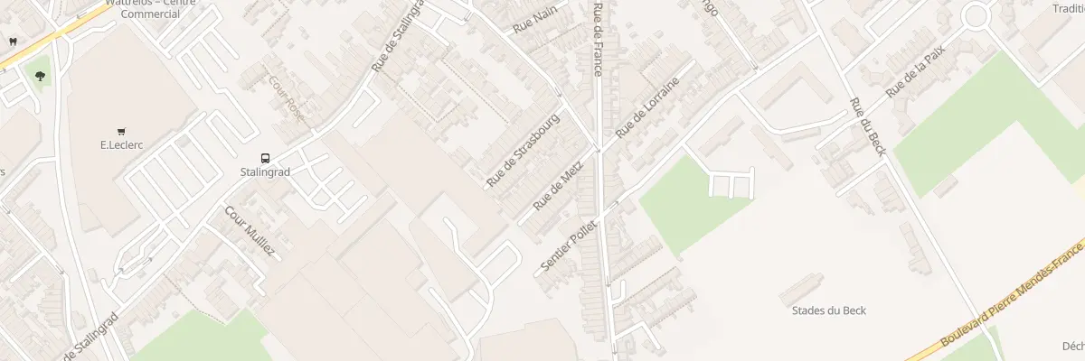 Plan du 14 Rue de Metz à Wattrelos