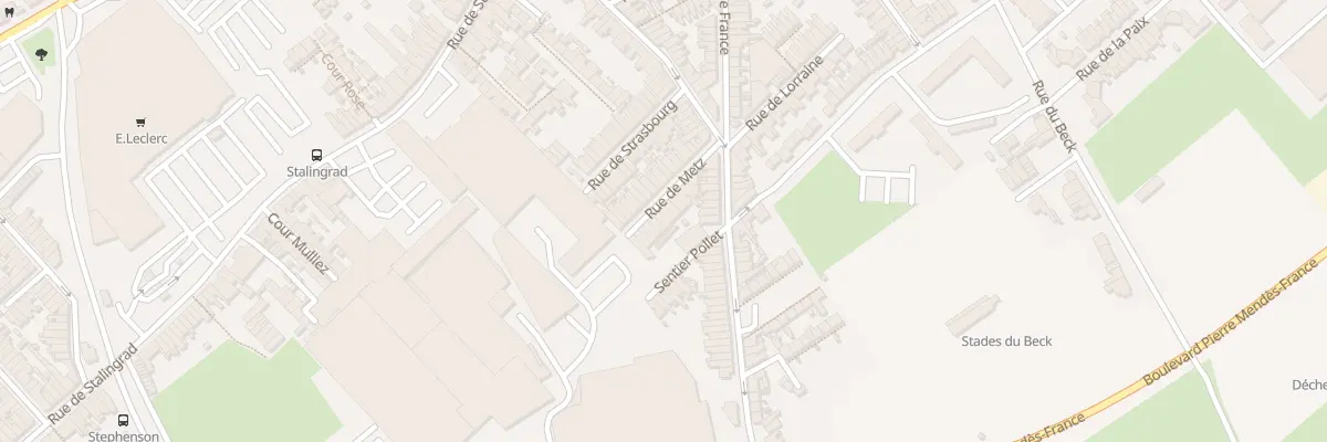 Plan du 13 Rue de Metz à Wattrelos