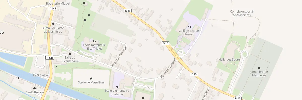 Plan du 56 Rue de Crèvecoeur à Masnières