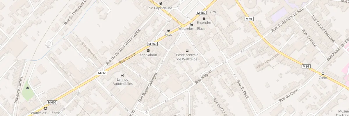 Plan du 23 Rue Roger Salengro à Wattrelos