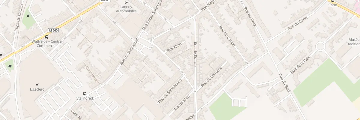 Plan du 15 Rue Gabriel Péri à Wattrelos