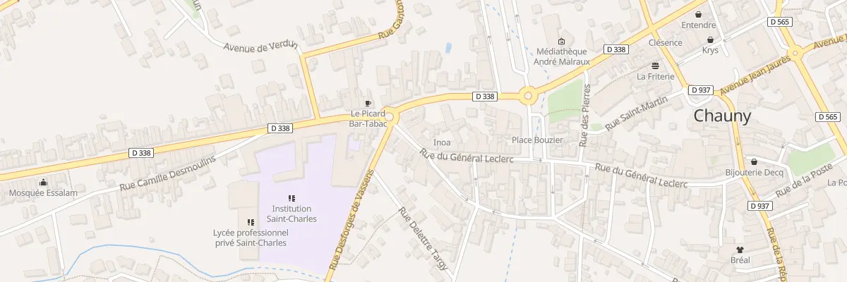 Plan du 4 Pl du Brouage à Chauny