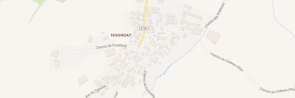 Plan du 5027 Rue des Saules Segonzat à Saint-Gervazy