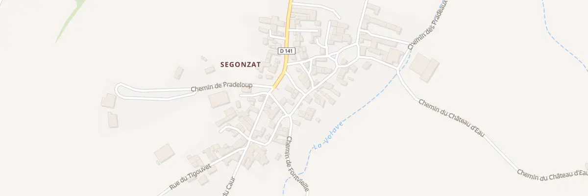 Plan du 5024 Rue des Saules Segonzat à Saint-Gervazy