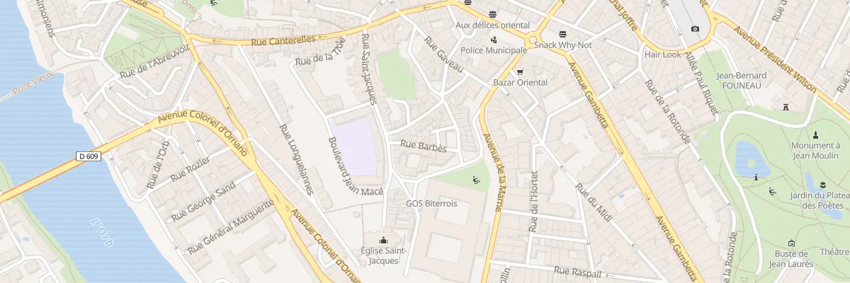 Plan du 11 Rue Barbes à Béziers