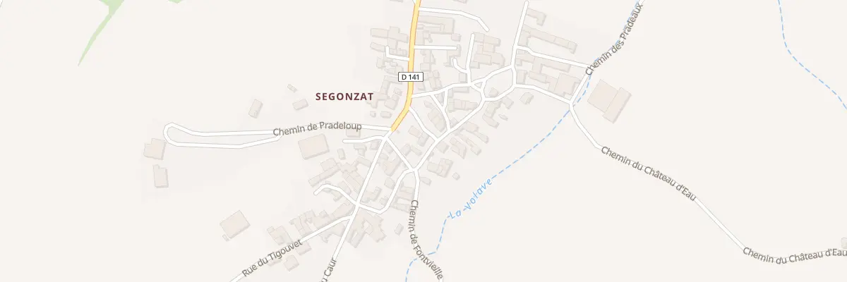 Plan du 5022 Rue des Saules Segonzat à Saint-Gervazy