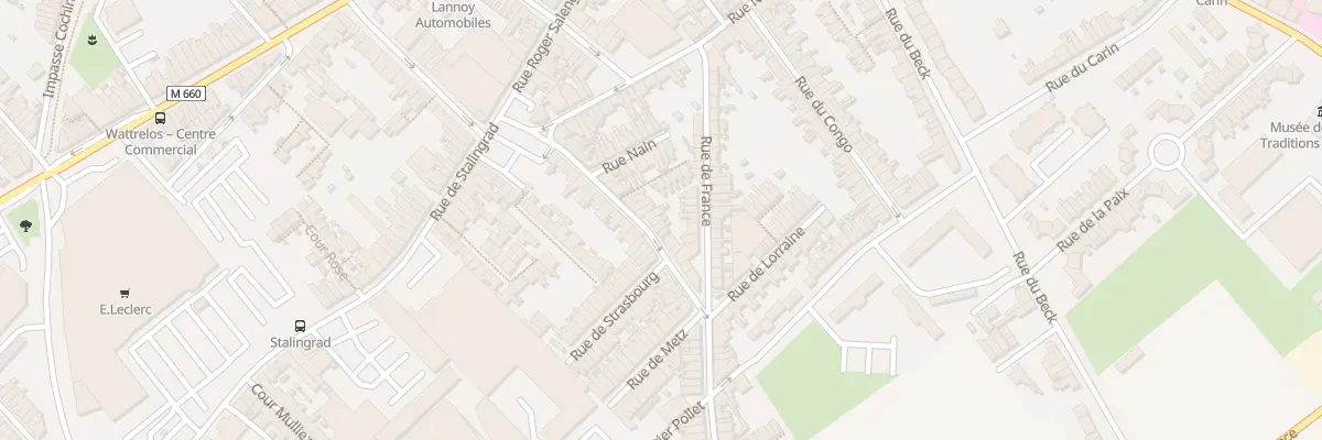 Plan du 21 Rue Gabriel Péri à Wattrelos