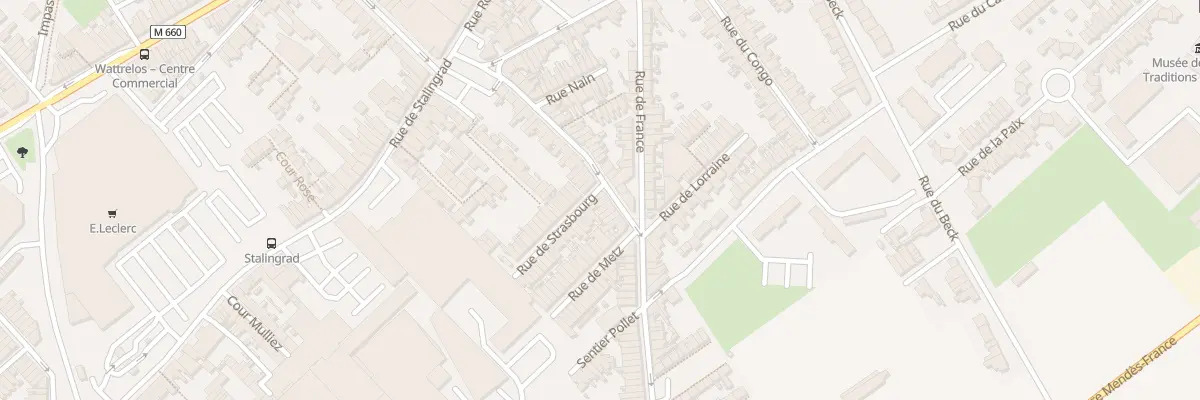 Plan du 30 Rue Gabriel Péri à Wattrelos