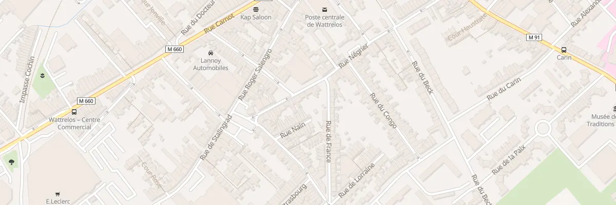 Plan du 69 Rue Négrier à Wattrelos
