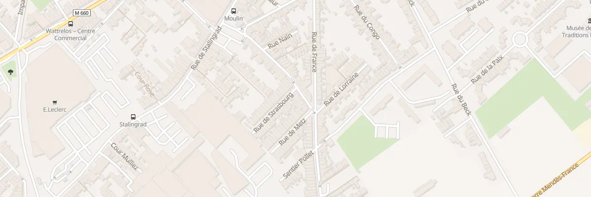 Plan du 32 Rue Gabriel Péri à Wattrelos