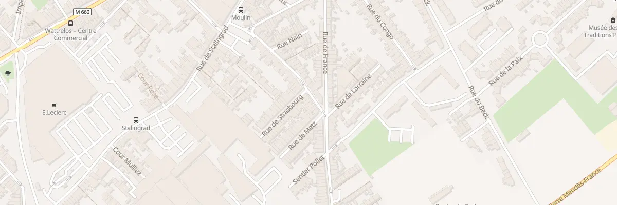 Plan du 34 Rue Gabriel Péri à Wattrelos
