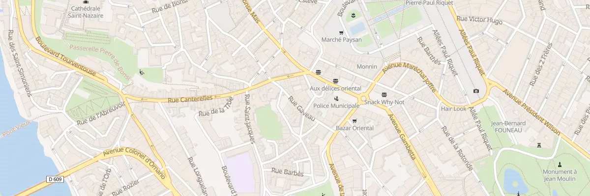 Plan du 11 Rue Gaveau à Béziers
